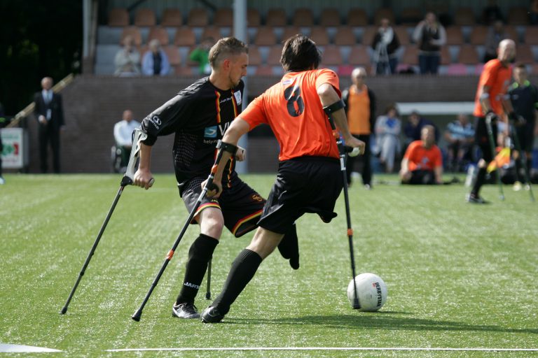 Diabetic Amputees playing football