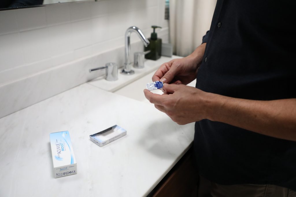 Contact lenses are used by diabetes patients