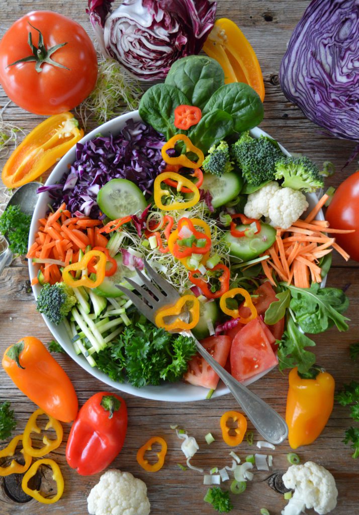 Salad and vegetables are key to a healthy diabetic lifestyle